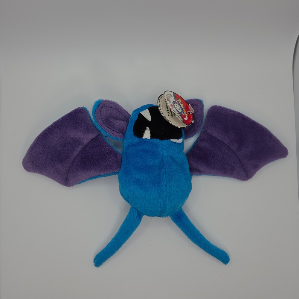 Vintage 1998 Pokemon Zubat KFC Special Edition Beanbag Plush Applause #41 Toy
